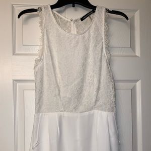 5/$25!!! Cute White Romper with Lace top.